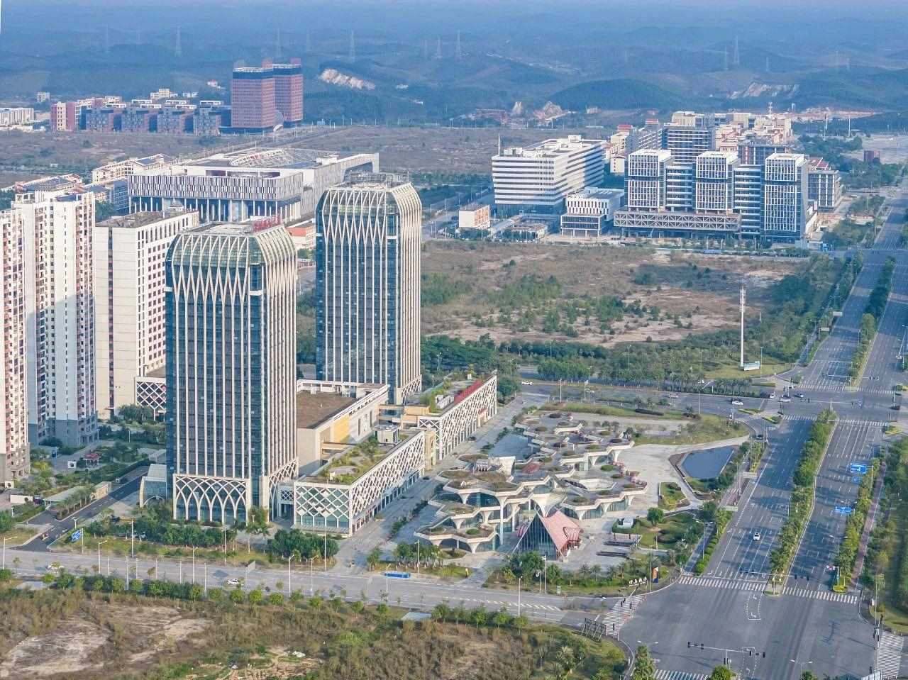 2023年11月，廣西欽州，航拍中國—馬來西亞欽州產(chǎn)業(yè)園區(qū)。