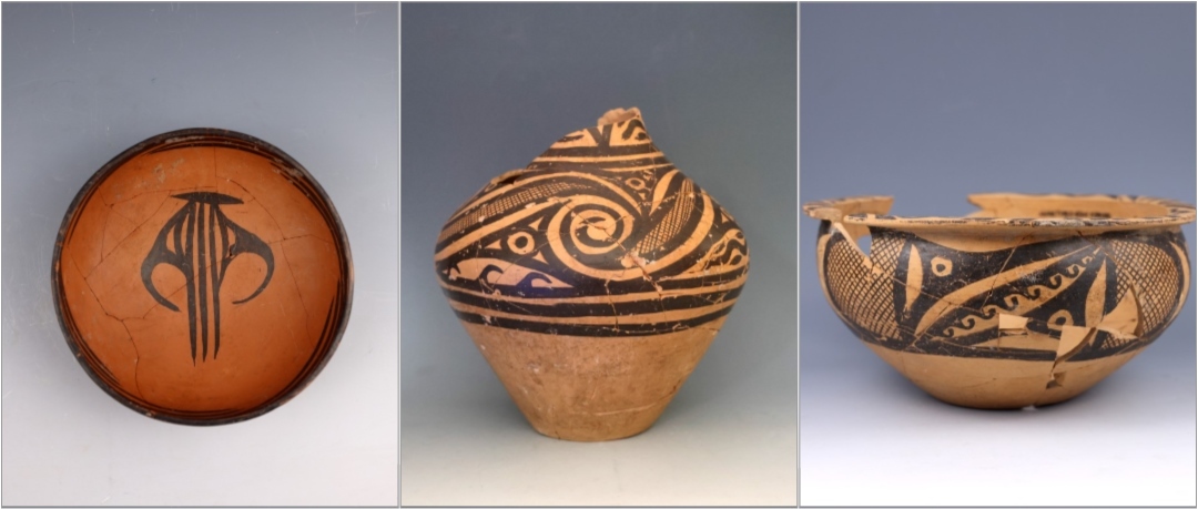 甘肅臨洮寺洼遺址出土的馬家窯類型彩陶。全國十大考古新發(fā)現(xiàn)活動辦公室供圖