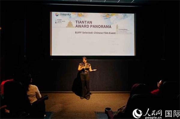 天壇映像全球巡展·倫敦站放映現(xiàn)場。楊浩鵬攝