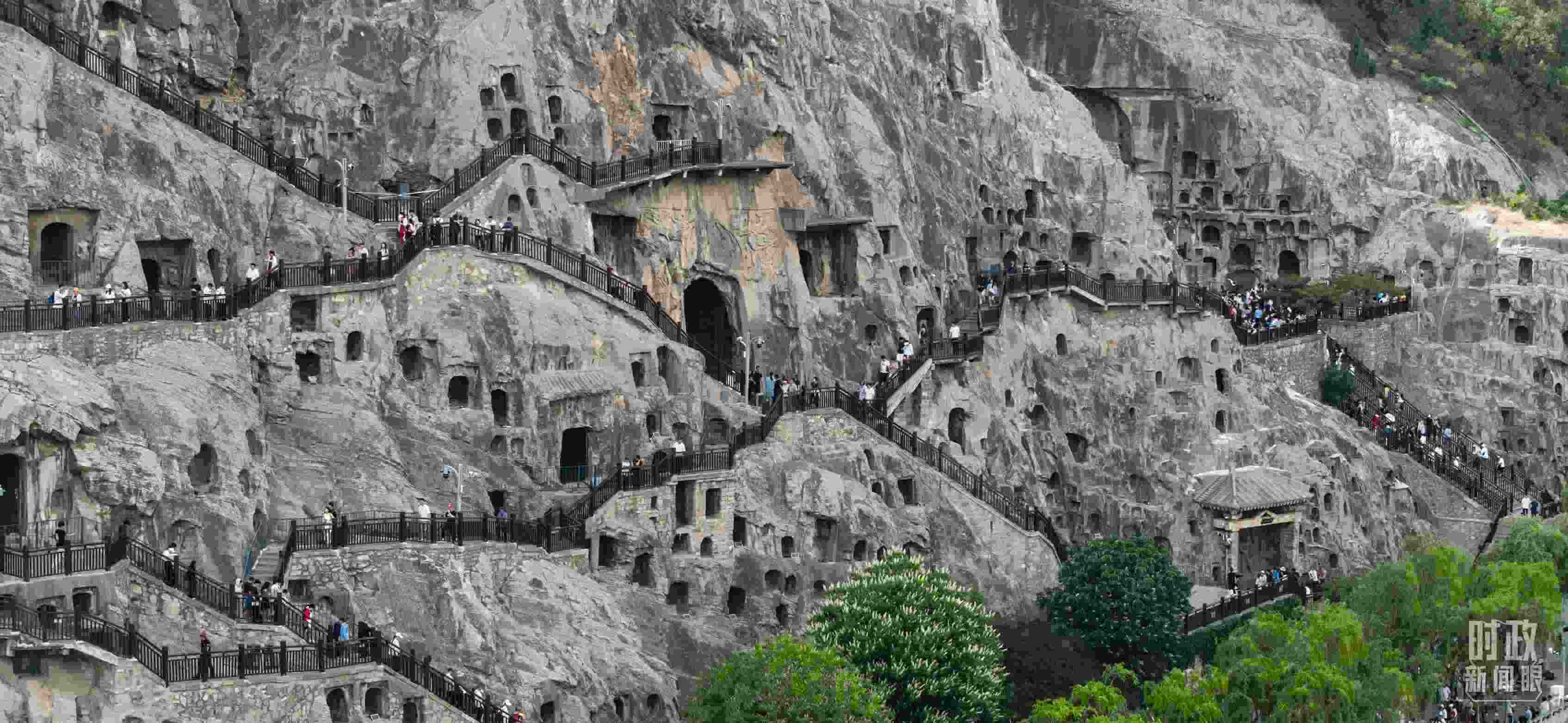 △龍門石窟。（總臺國廣記者李晉拍攝）